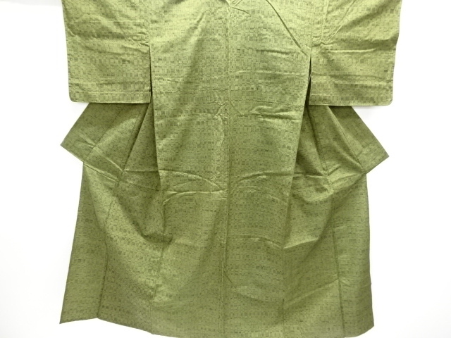 JAPANESE KIMONO / HITOE / TSUMUGI / WOVEN ABSTRACT